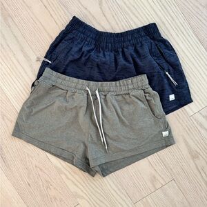 Pair of Vuori Shorts - Blue and Green size M